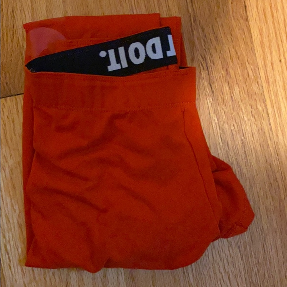 Red bike leggings